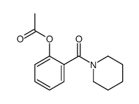 [2-(piperidine-1-carbonyl)phenyl] acetate Structure