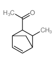 1-(6-methyl-5-bicyclo[2.2.1]hept-2-enyl)ethanone structure