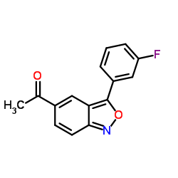 1-[3-(3-Fluorophenyl)-2,1-benzoxazol-5-yl]ethanone Structure