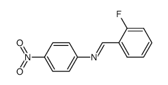 1-(2-fluorophenyl)-N-(4-nitrophenyl)methanimine结构式