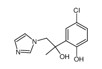 4-chloro-2-(1-hydroxy-2-(1H-1-imidazolyl)-1-methylethyl)phenol Structure