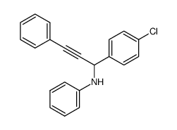 rac-N-(1-(4-chlorophenyl)-3-phenyl-2-propynyl)aniline结构式