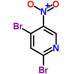 2,4-DIBROMO-5-NITROPYRIDINE structure