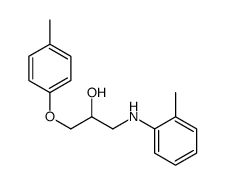 1-(2-methylanilino)-3-(4-methylphenoxy)propan-2-ol Structure
