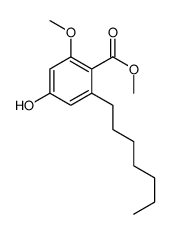 methyl 2-heptyl-4-hydroxy-6-methoxybenzoate结构式