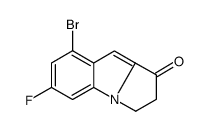 8-Bromo-6-fluoro-2,3-dihydro-1H-pyrrolo[1,2-a]indol-1-one结构式