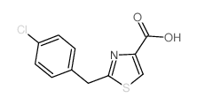 2-(4-氯苄基)噻唑-4-羧酸结构式