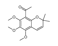 1-(5,6,7-trimethoxy-2,2-dimethyl-2H-chromen-8-yl)-ethanone结构式