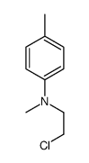 N-(2-chloroethyl)-N,4-dimethylaniline结构式