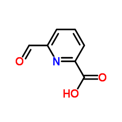 6-Formyl-2-pyridinecarboxylic acid structure