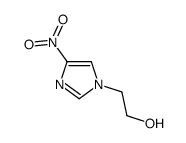 2-(4-nitroimidazol-1-yl)ethanol结构式