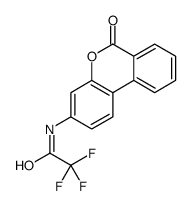 2,2,2-trifluoro-N-(6-oxobenzo[c]chromen-3-yl)acetamide结构式