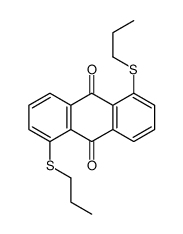 1,5-bis(propylsulfanyl)anthracene-9,10-dione结构式