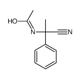 N-(1-cyano-1-phenylethyl)acetamide结构式