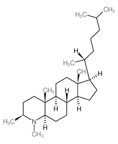 4-Aza-5.alpha.-cholestane, 3.beta.,4-dimethyl-结构式