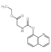 ethyl 2-(quinolin-8-yloxycarbonylamino)acetate结构式
