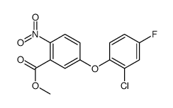 methyl 5-(2-chloro-4-fluorophenoxy)-2-nitrobenzoate结构式