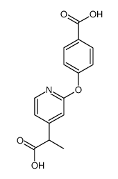 4-[4-(1-Carboxy-ethyl)-pyridin-2-yloxy]-benzoic acid Structure