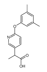 2-[6-(3,5-Dimethyl-phenoxy)-pyridin-3-yl]-propionic acid Structure