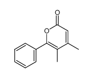 4,5-dimethyl-6-phenyl-pyran-2-one结构式