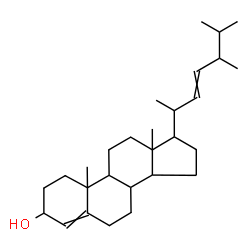 (24xi)-ergosta-5,22(Z)-dien-3β-ol结构式