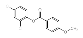 (2,4-dichlorophenyl) 4-methoxybenzoate结构式