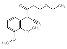 Benzeneacetonitrile, a-(3-ethoxy-1-oxopropyl)-2,3-dimethoxy- structure