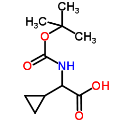 butoxycarbonylamino-cyclopropyl-acetic acid Structure