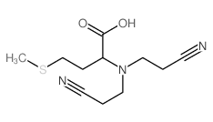 Methionine,N,N-bis(2-cyanoethyl)-结构式