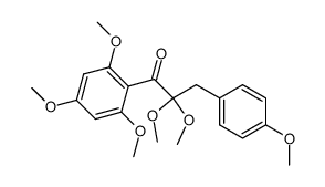 2,2-Dimethoxy-3-(4-methoxyphenyl)-1-(2,4,6-trimethoxyphenyl)-1-propanone结构式