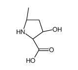(2S,3S,5S)-3-hydroxy-5-methylpyrrolidine-2-carboxylic acid结构式