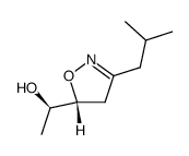 (1R)-1-[(5R)-3-isobutyl-4,5-dihydro-isoxazol-5-yl]-ethanol结构式