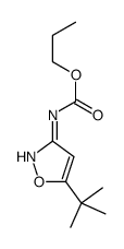 propyl N-(5-tert-butyl-1,2-oxazol-3-yl)carbamate Structure
