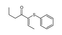 3-phenylsulfanylhept-2-en-4-one结构式
