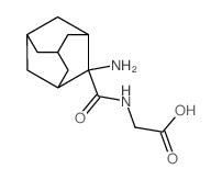 2-[(2-aminoadamantane-2-carbonyl)amino]acetic acid结构式