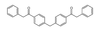 2-phenyl-1-[4-[[4-(2-phenylacetyl)phenyl]methyl]phenyl]ethanone结构式