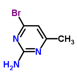 2-氨基-4-溴-6-甲基嘧啶结构式