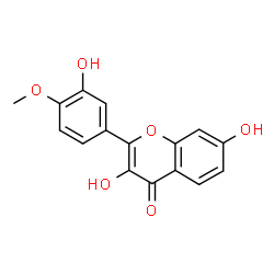 3,3',7-Trihydroxy-4'-methoxyflavone结构式