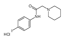 N-(4-iodophenyl)-2-piperidin-1-ylacetamide,hydrochloride结构式