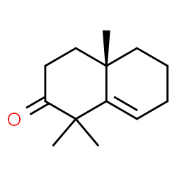 (S)-1,1,4A-TRIMETHYL-3,4,4A,5,6,7-HEXAHYDRONAPHTHALEN-2(1H)-ONE结构式