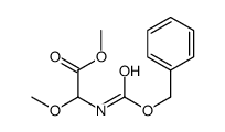 Methyl ((benzyloxycarbonyl)amino)(methoxy)acetate Structure