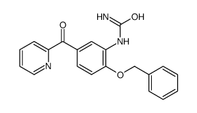 [2-phenylmethoxy-5-(pyridine-2-carbonyl)phenyl]urea结构式