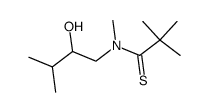 Propanethioamide,N-(2-hydroxy-3-methylbutyl)-N,2,2-trimethyl- Structure