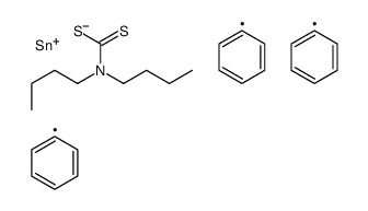 triphenylstannyl N,N-dibutylcarbamodithioate结构式