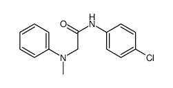 N-(4-chlorophenyl)-2-(N-methylanilino)acetamide结构式