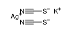 potassium silver bis(thiocyanate) Structure