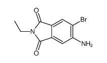 5-amino-6-bromo-2-ethylisoindole-1,3-dione结构式