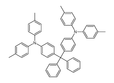 4-methyl-N-[4-[[4-(4-methyl-N-(4-methylphenyl)anilino)phenyl]-diphenylmethyl]phenyl]-N-(4-methylphenyl)aniline Structure