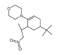4-[4-tert-butyl-6-(1-methyl-2-nitro-ethyl)-cyclohex-1-enyl]-morpholine结构式