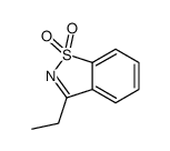 3-ethyl-1,2-benzothiazole 1,1-dioxide Structure